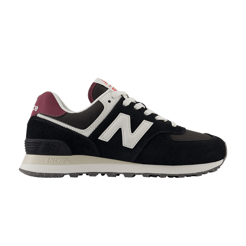 Wmns 574 'Black White Maroon'