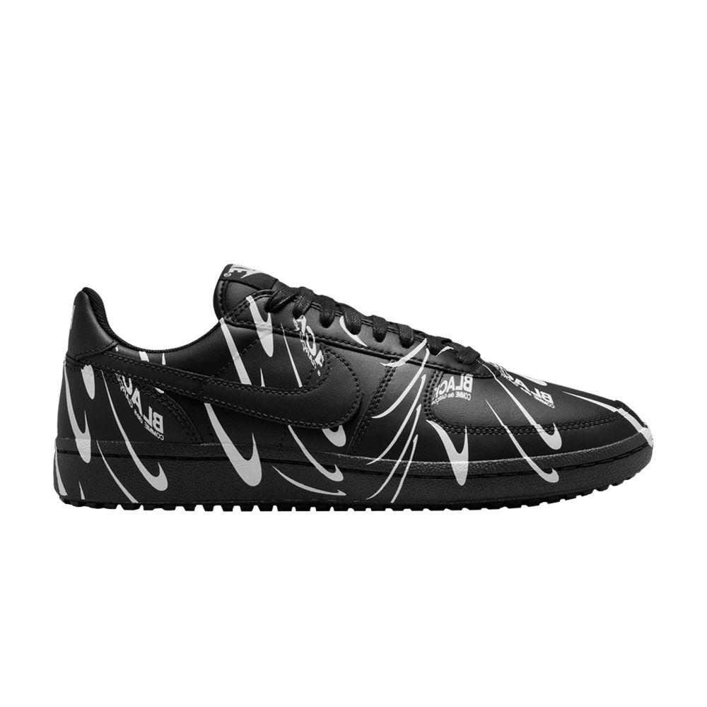 Nike BLACK Comme des Garçons x Wmns Field General 82 'Black White All-Over Print'