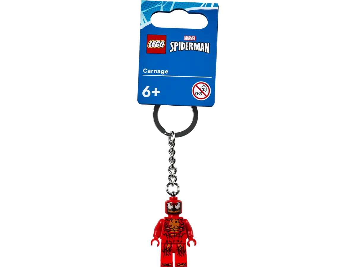 Lego X Spiderman Carnage Keychain