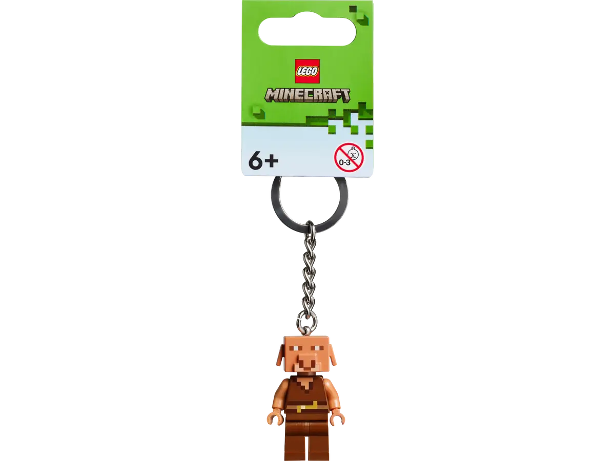 Lego X Minecraft Piglin Keychain