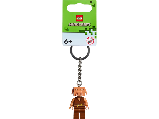Lego X Minecraft Piglin Keychain