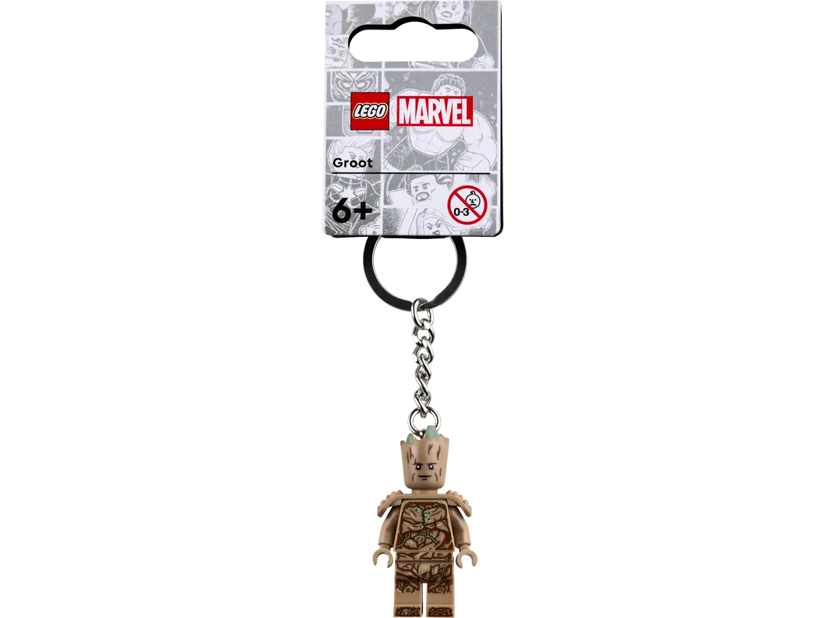 Lego X Marvel Groot Keychain
