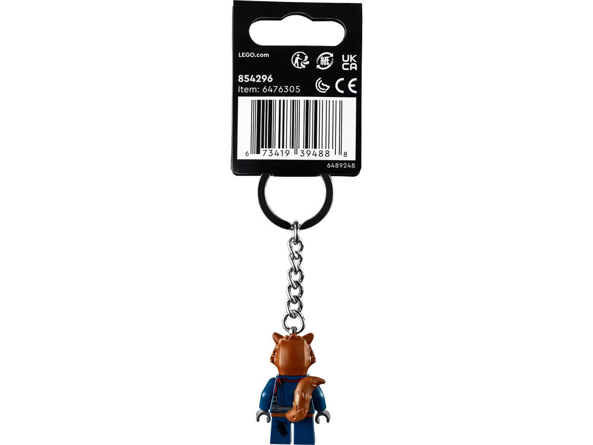 Lego X Marvel Rocket Raccoon Keychain