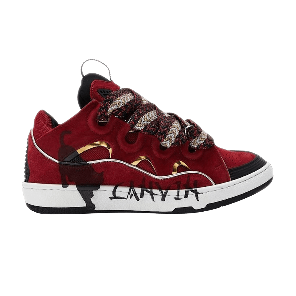 Lanvin Lanvin Curb Sneakers 'Red Gold'