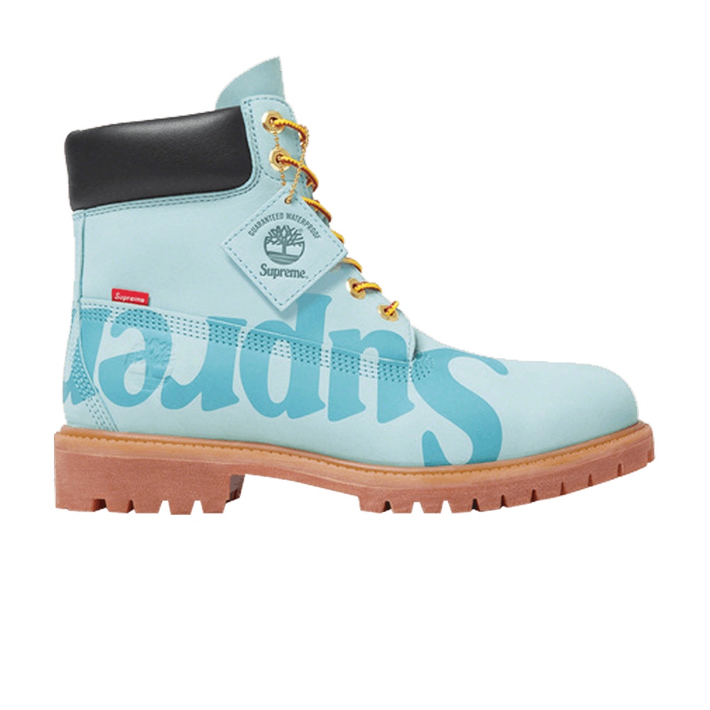 Timberland Supreme x 6 Inch Premium Waterproof Boot 'Big Logo - Light Blue'