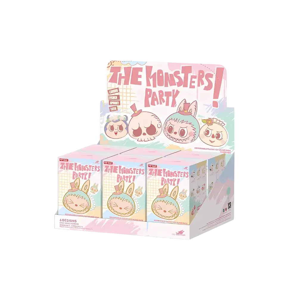 Labubu The Monsters Party Series Reversible Plush Doll Sealed Case (6 Blind Box)