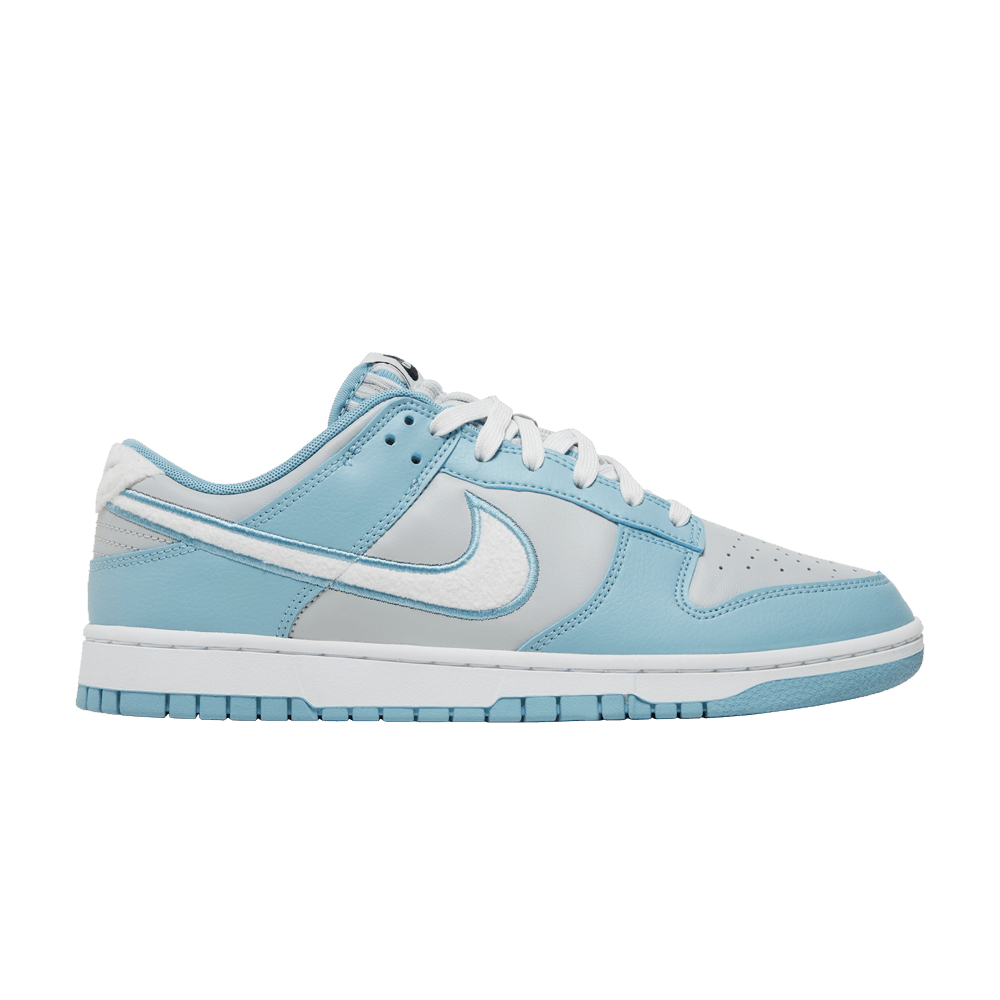 Nike Dunk Low 'Fleece Swoosh - Light Blue'