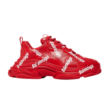 Balenciaga Balenciaga Triple S Sneaker 'Allover Logo - Tomato Red'