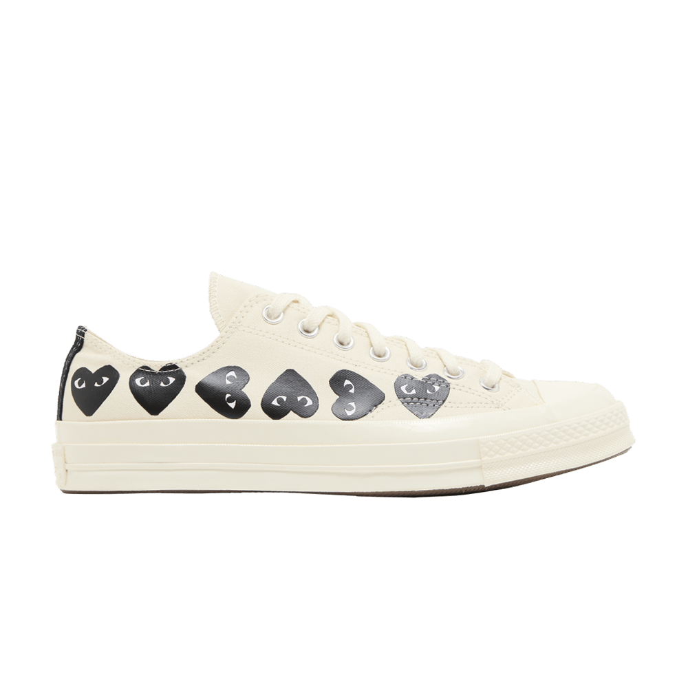 Converse Comme des Garçons PLAY x Chuck 70 Low 'Multi Heart - Milk Black'