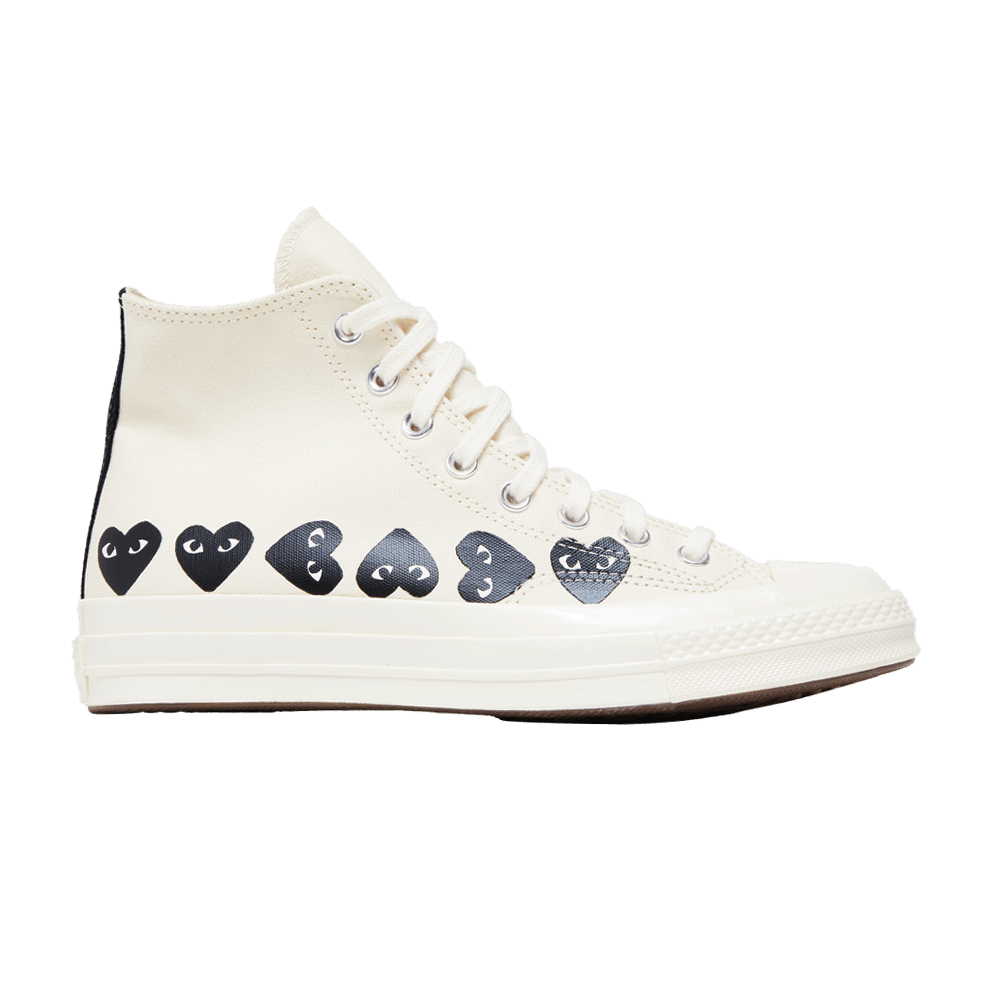 Converse Comme des Garçons PLAY x Chuck 70 High 'Multi Heart - Milk Black'