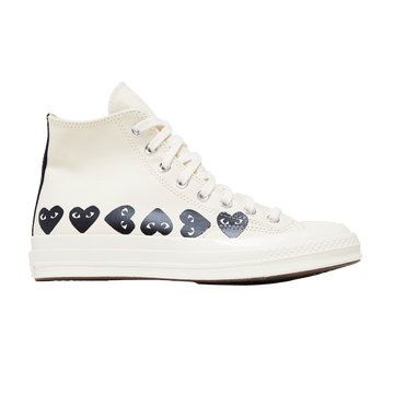 Converse Comme des Garçons PLAY x Chuck 70 High 'Multi Heart - Milk Black'