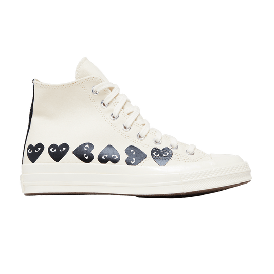 Converse Comme des Garçons PLAY x Chuck 70 High 'Multi Heart - Milk Black'