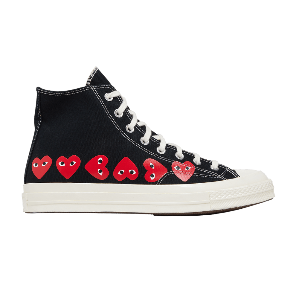 Converse Comme des Garçons PLAY x Chuck 70 High 'Multi Heart - Black'