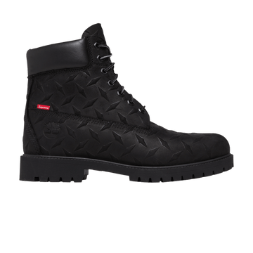 Timberland Supreme x 6 Inch Premium Waterproof Boot 'Embossed Diamond Plate - Black'