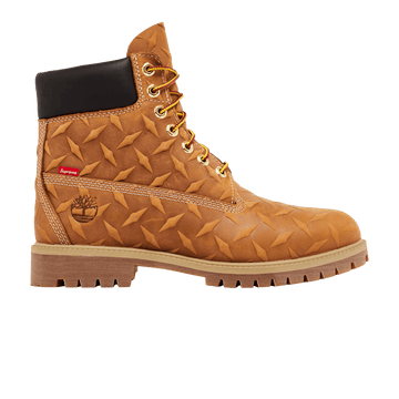 Timberland Supreme x 6 Inch Premium Waterproof Boot 'Embossed Diamond Plate - Wheat'