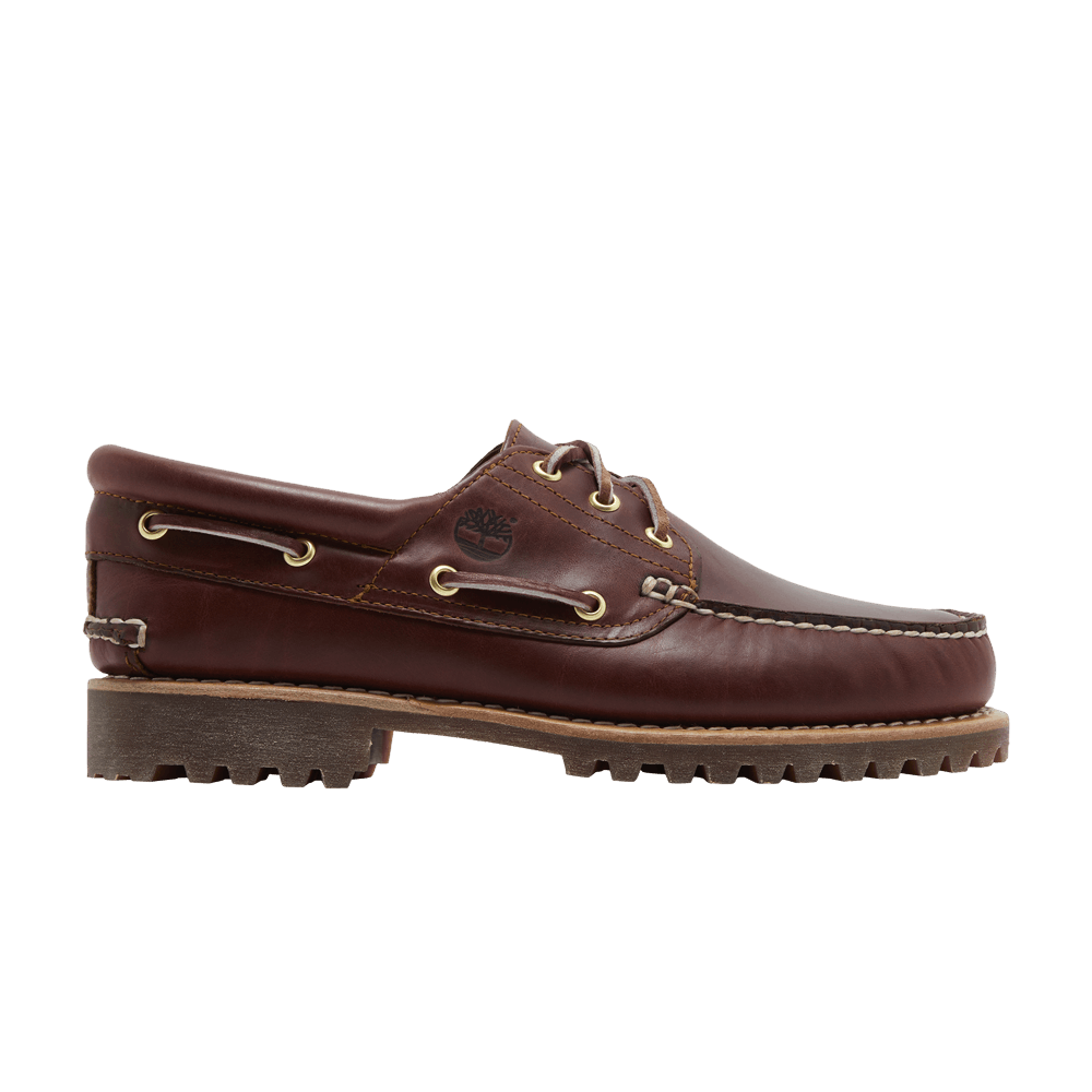 Timberland 3-Eye Lug Handsewn Boat 'Burgundy'