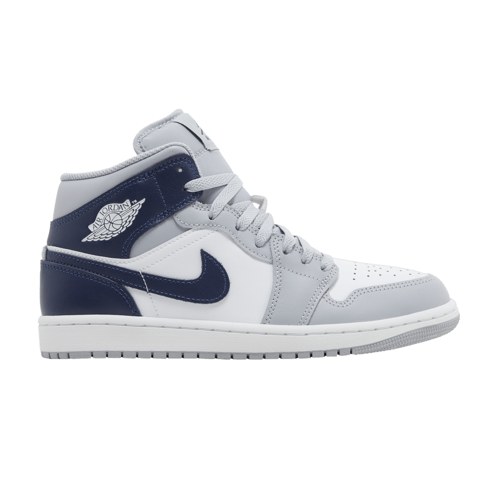 Air jordan Air Jordan 1 Mid 'Wolf Grey Midnight Navy'