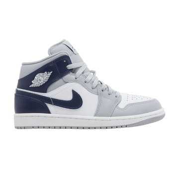 Air jordan Air Jordan 1 Mid 'Wolf Grey Midnight Navy'