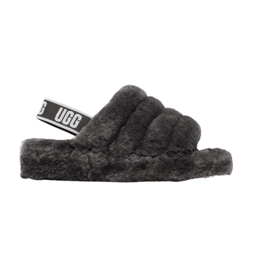 Ugg Wmns Fluff Yeah Slide 'Charcoal'