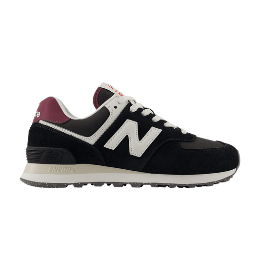 Wmns 574 'Black White Maroon'
