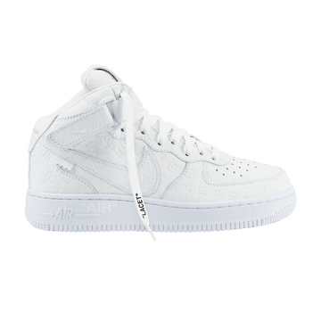 Nike Louis Vuitton x Air Force 1 Mid 'Triple White'