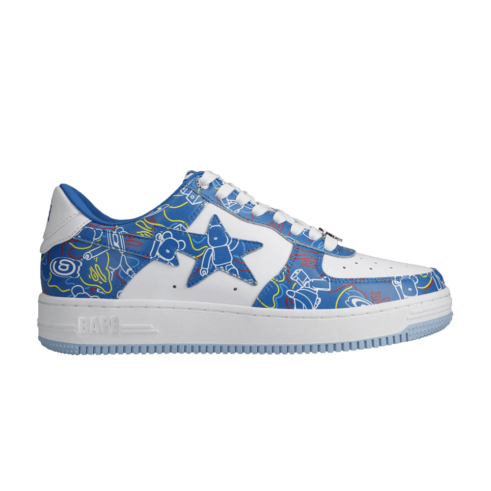 Bape Medicom Toy x Bapesta Low M2 'Be@r Camo - Blue'