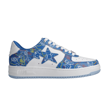 Bape Medicom Toy x Bapesta Low M2 'Be@r Camo - Blue'