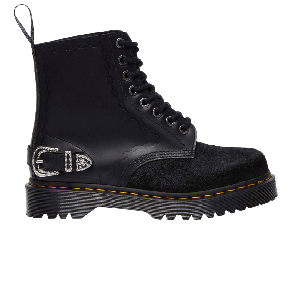 Dr. martens The Great Frog x 1460 Leather Lace Up Boot 'Embossed Chain - Black'