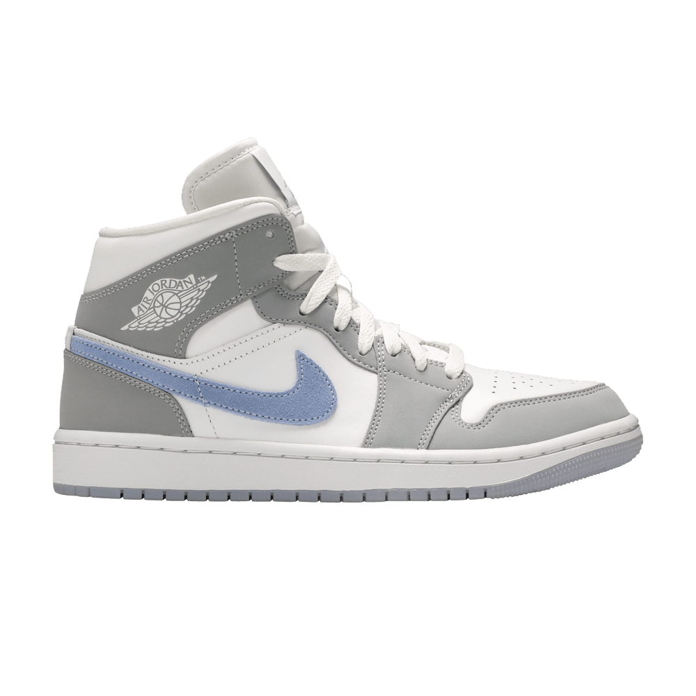 Wmns Air Jordan 1 Mid 'Wolf Grey Aluminum'