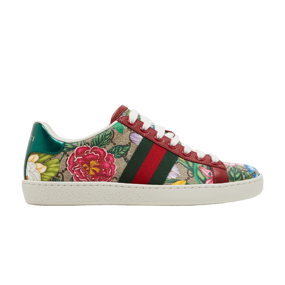 Gucci Gucci Wmns Ace GG Supreme Low 'Flora Print - Red'