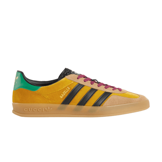 Gucci Adidas x Gucci Gazelle 'Yellow Velvet Green'