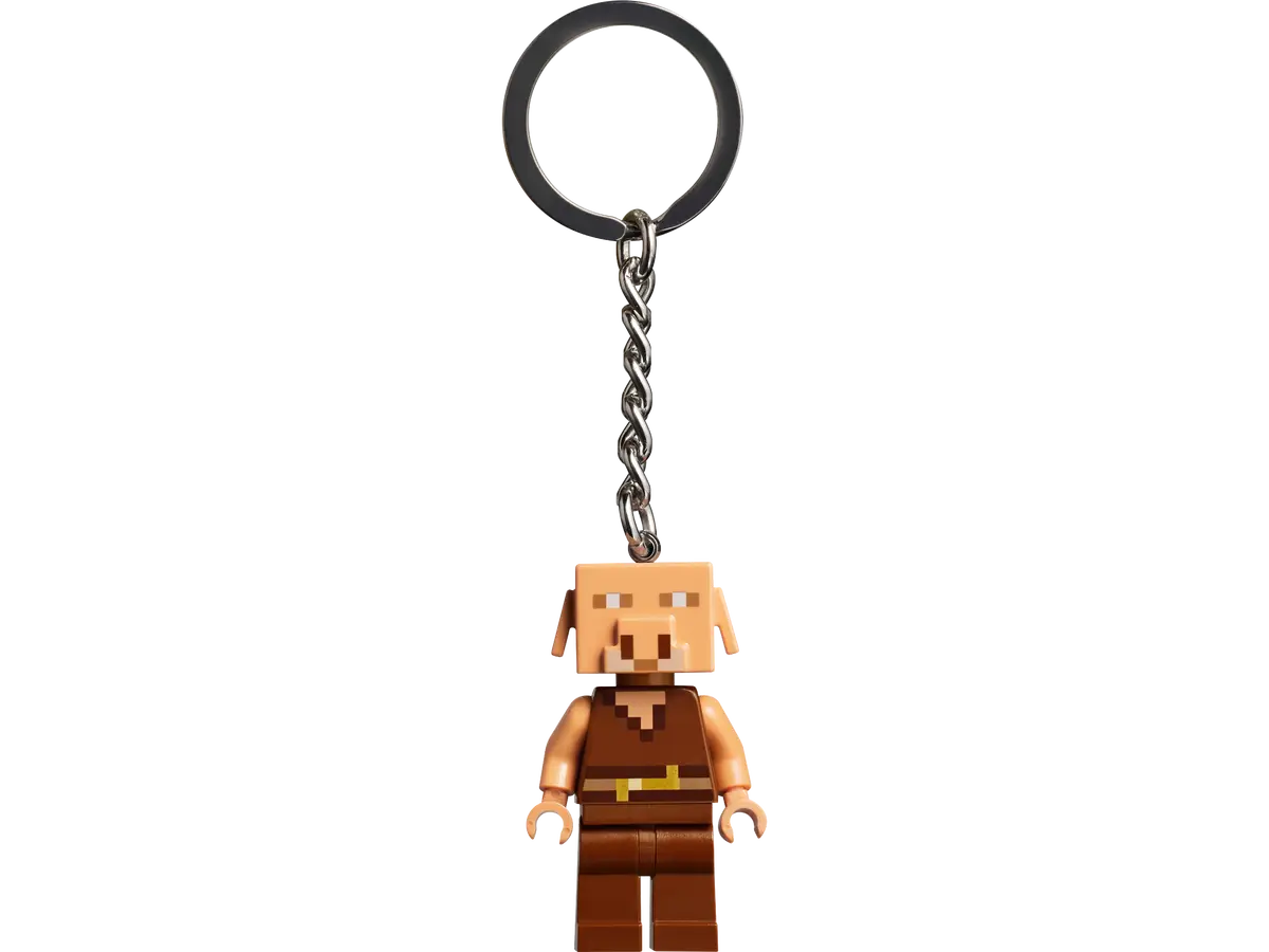 Lego X Minecraft Piglin Keychain