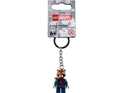Lego X Marvel Rocket Raccoon Keychain