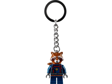 Lego X Marvel Rocket Raccoon Keychain