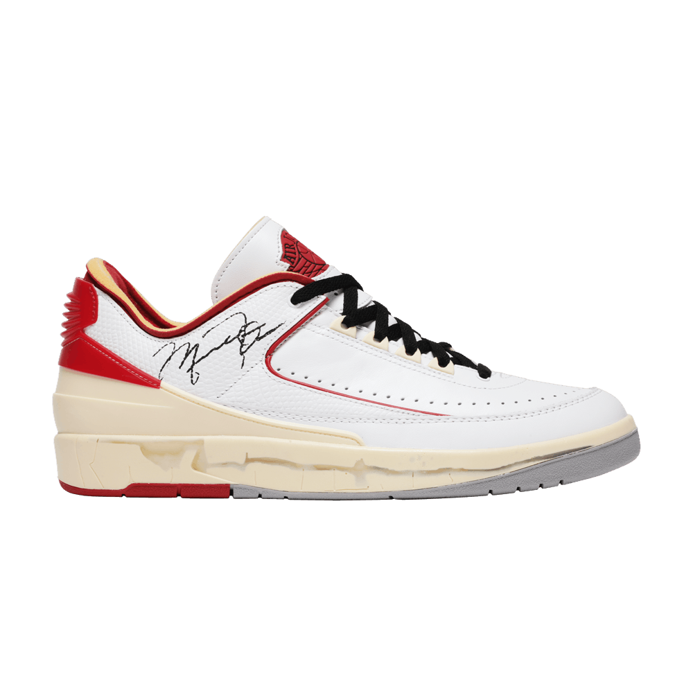 Off-White x Air Jordan 2 Retro Low SP 'White Varsity Red'