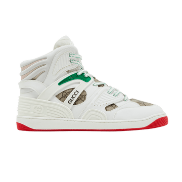 Gucci Gucci Basket High 'White Demetra Red'