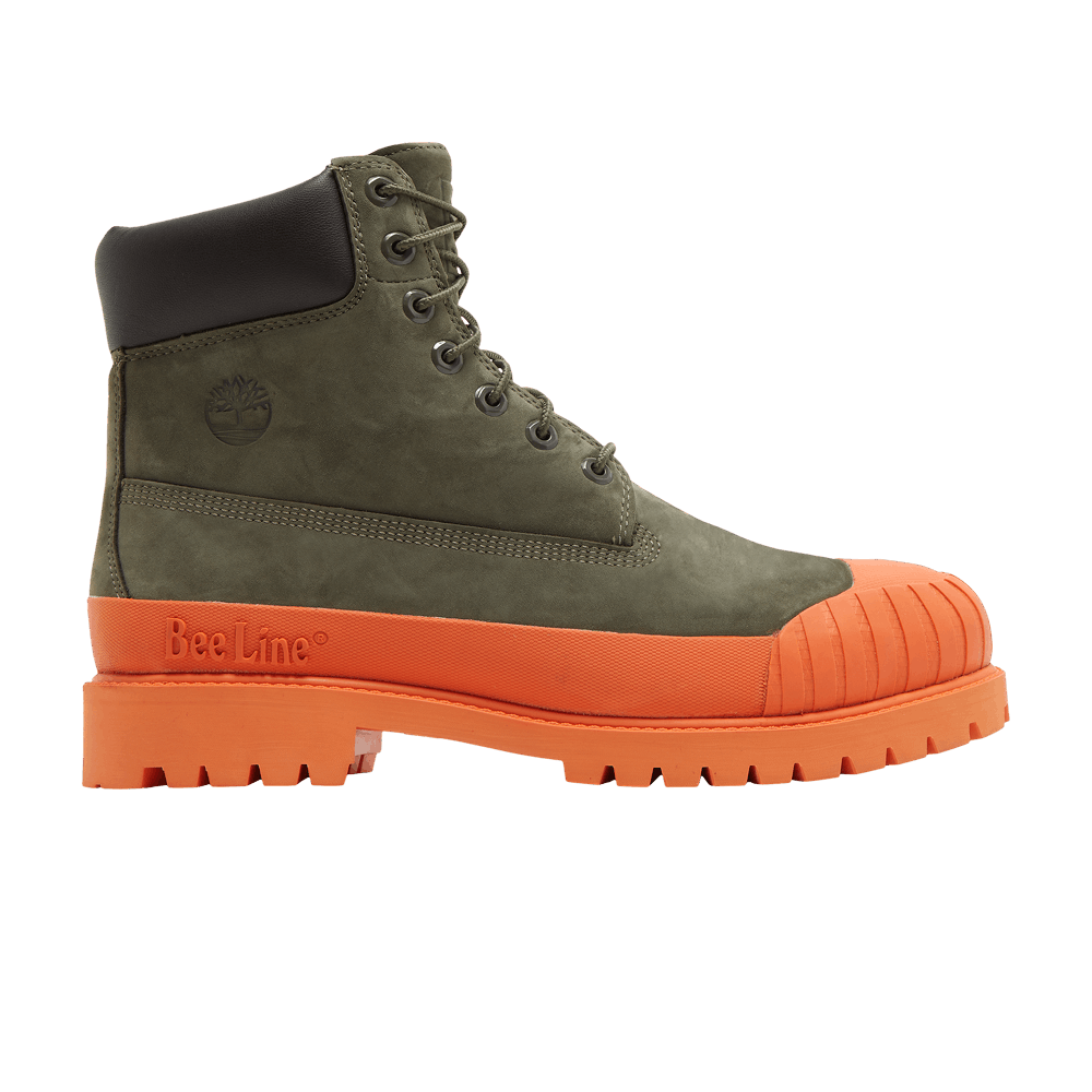 Timberland Bee Line x 6 Inch Premium Ruuber Toe Boot 'Dark Green Orange'