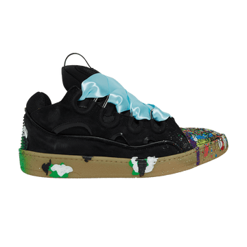 Lanvin Gallery Dept. x Lanvin Curb Sneakers 'Paint Drip - Black'