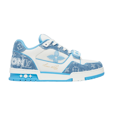 Louis vuitton Louis Vuitton Trainer Low 'Velcro Strap - Light Blue Monogram Denim'