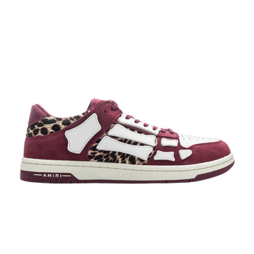 Amiri Amiri Skel Top Low 'Burgundy Leopard'