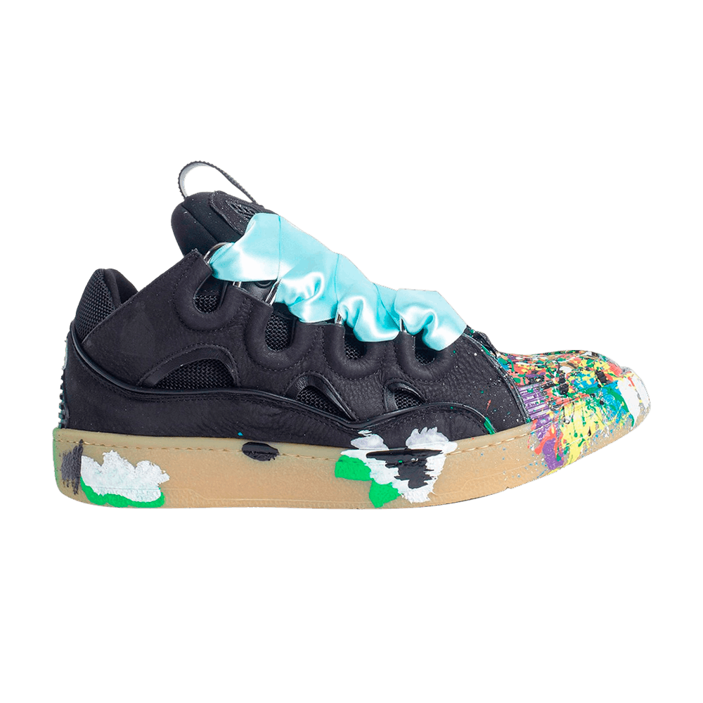 Lanvin Gallery Dept. x Lanvin Wmns Curb Light Sneakers 'Paint Drip - Black'